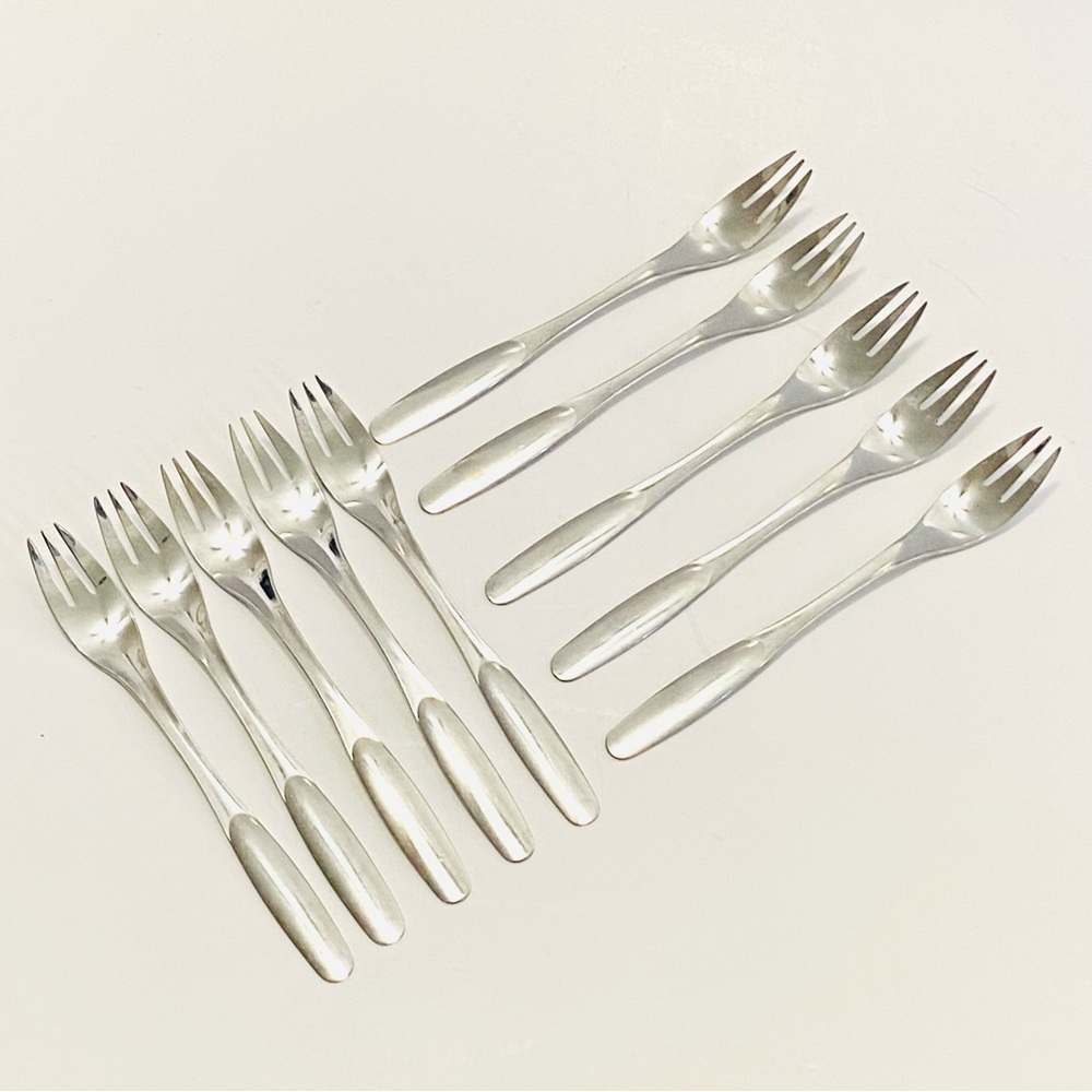 Set of 10 Finnish Hackman Savonia Forks by Adolf Babel 1967 Finland